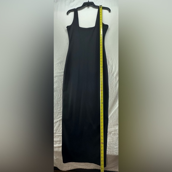 Good American Women's Scuba Modern Tank Maxi Dress Black Size 2 Medium - Picture 8 of 9
